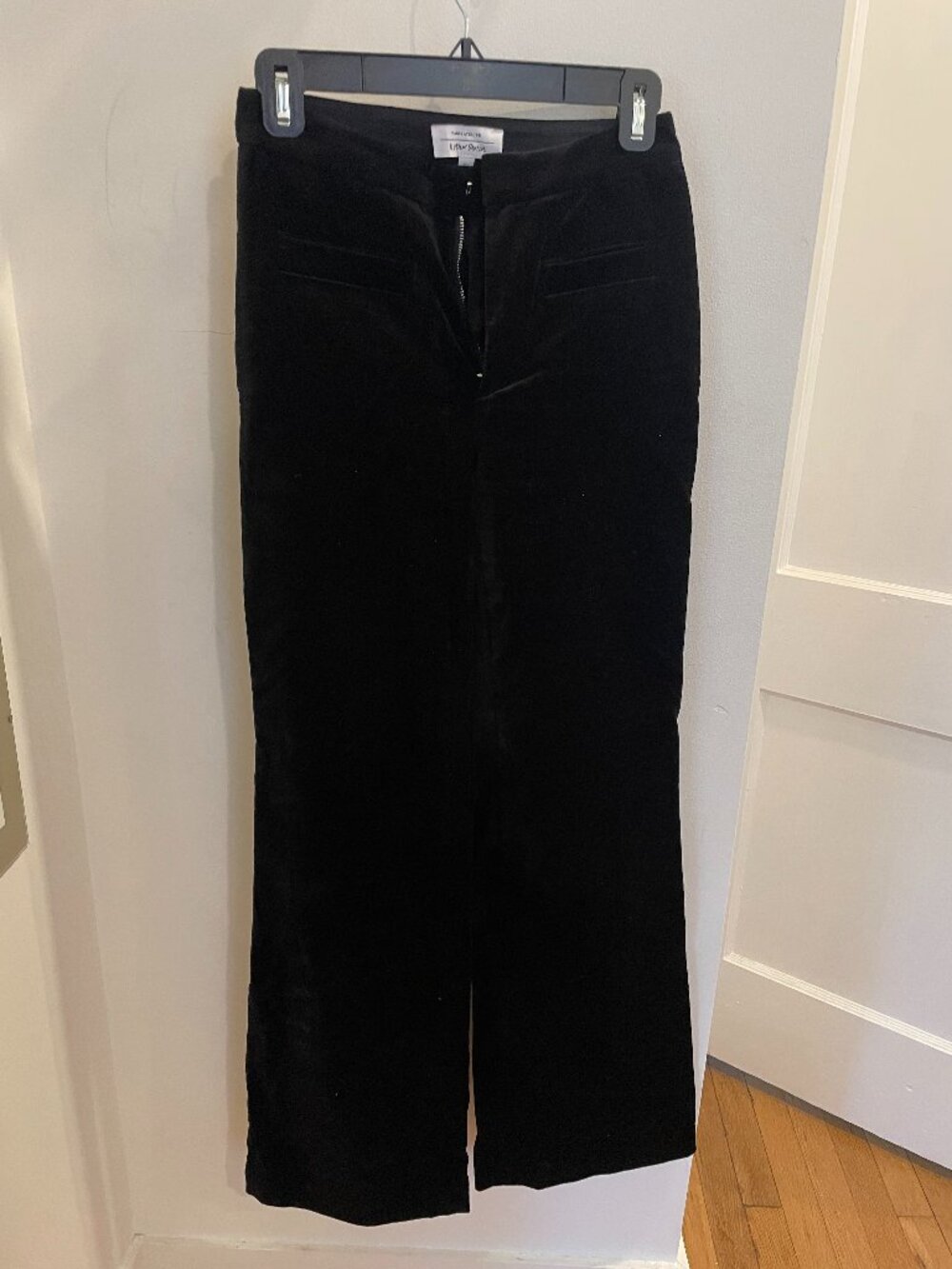 & Other Stories Black Velvet Bootcut Trousers
